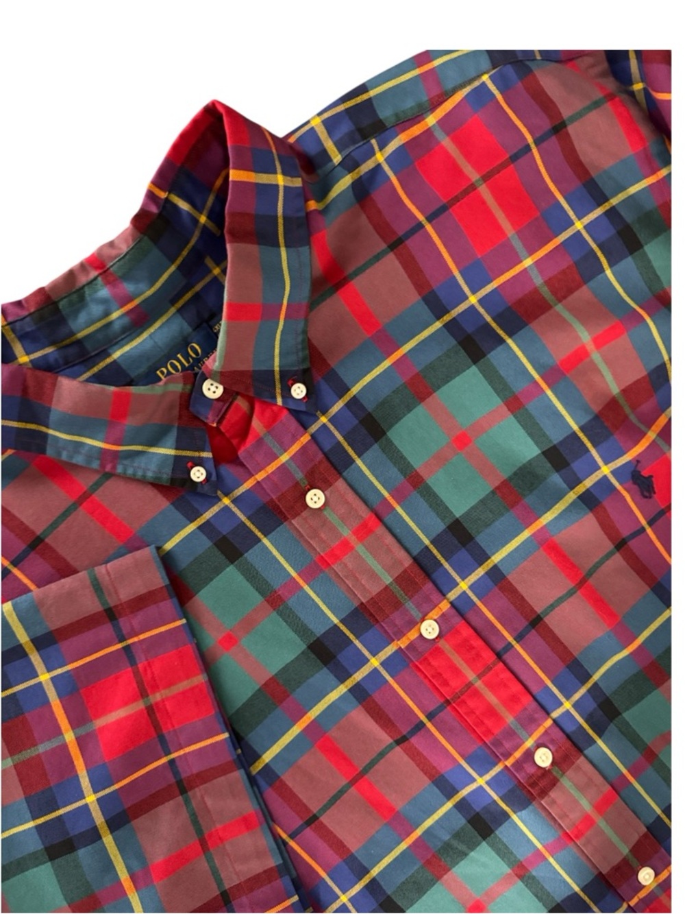 NWT Polo Ralph Lauren Red Plaid 4XLT Button Down